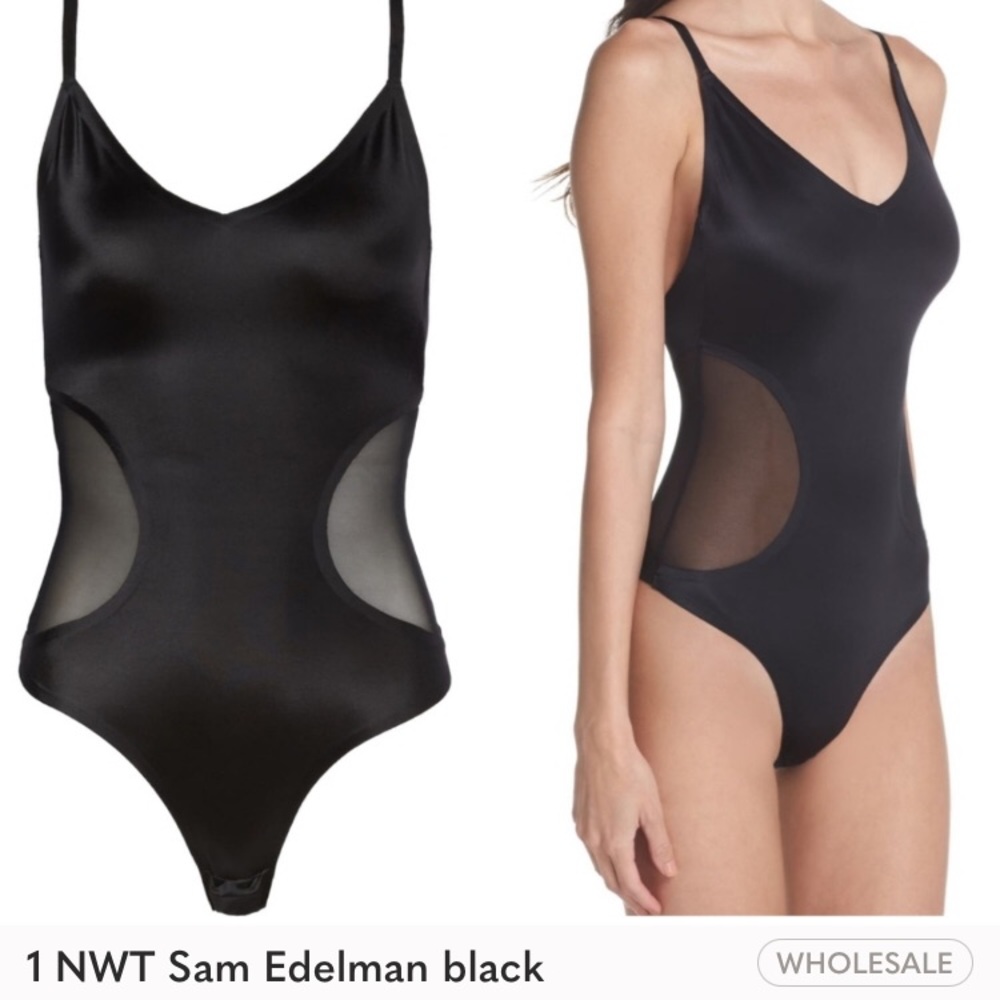 Sam Edelman sexy sheer v-neck bodysuit